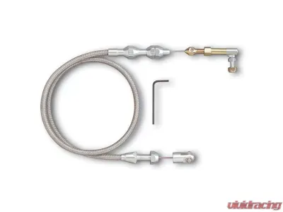 Lokar 2ft Hi-Tech Throttle Cable (Braided Stainless Housing) Ford Modular - TC-1000MOD