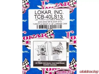 Lokar 3-1/2" Throttle Cable Bracket (Manifold Mount) GM LS Series 2000-2002 - TCB-40LS13