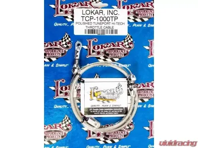 Lokar 2ft Hi-Tech Throttle Cable(Braided Stainless Housing) Universal - TCP-1000TP