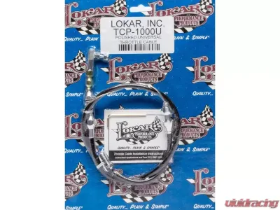 Lokar 2ft Hi-Tech Throttle Cable(Black Polyurethane Housing) Universal - TCP-1000U