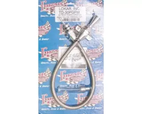 Lokar Flexible Hi-Tech Transmission Dipstick (Firewall Mount) Powerglide
