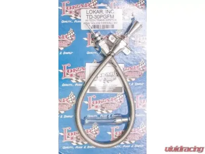 Lokar Flexible Hi-Tech Transmission Dipstick (Firewall Mount) Powerglide - TD-30PGFM