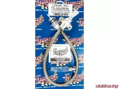 Lokar Flexible Hi-Tech Transmission Dipstick (Firewall Mount) 200-4R - TD-3200RFM