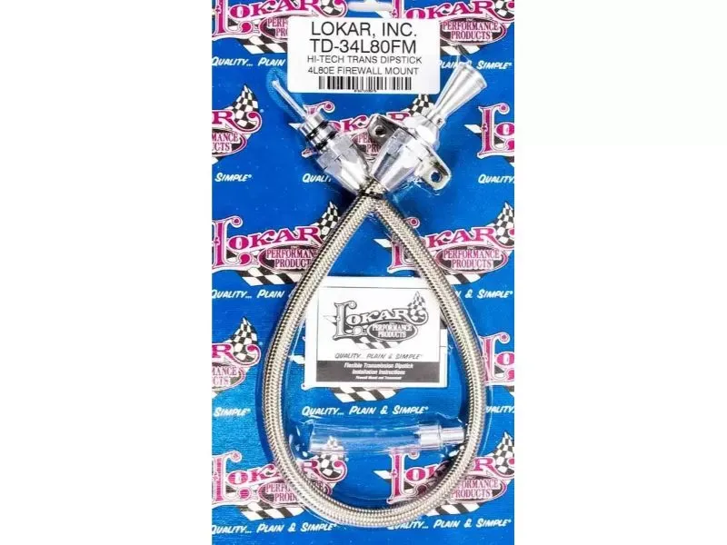 Lokar Flexible Hi-Tech Transmission Dipstick (Transmission Mount) 4L80E - TD-34L80FM