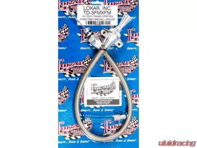 Lokar Flexible Hi-Tech Transmission Dipstick (FirewallMount) FMX - TD-3FMXFM