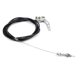 Lokar Handle and Cut to Fit Cable Trunk Release (Black Polyurethane Housing)