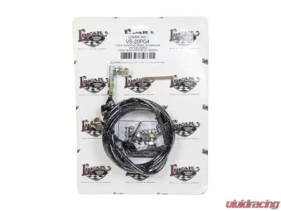 Lokar 60" Vintage Series Woven Cotton Kickdown Cable (Black & Blue) Powerglide - VS-20PG4