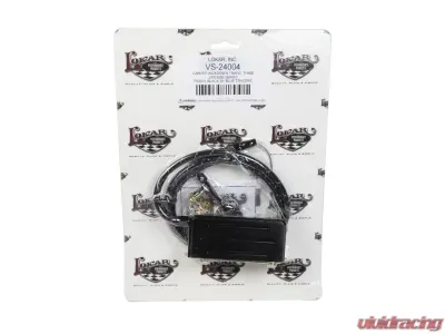 Lokar 60" Vintage Series Woven Cotton Kickdown Cable (Black & Blue) TH-400 - VS-24004