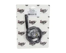 Lokar Adjustable Vintage Series Woven Cotton Kickdown Cable (Black & Blue) 700-R4