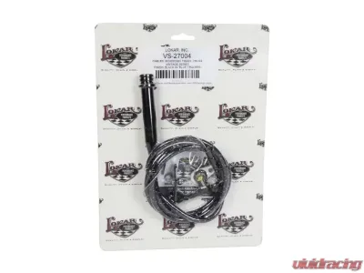 Lokar Adjustable Vintage Series Woven Cotton Kickdown Cable (Black & Blue) 700-R4 - VS-27004