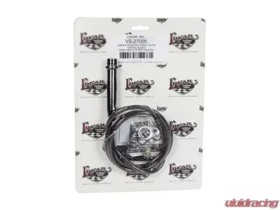 Lokar Adjustable Vintage Series Woven Cotton Kickdown Cable (Black & Red) 700-R4 - VS-27005