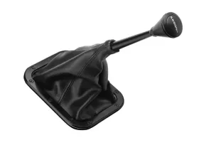 Lokar Rectangular Floor Mount Shifter Boot (Black Aluminum Ring)