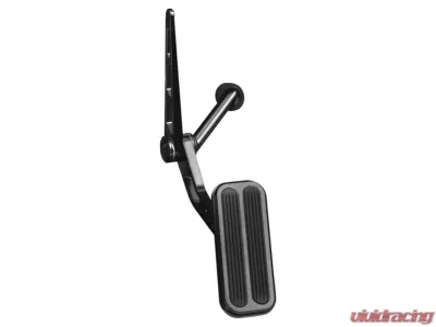 Lokar Throttle Pedal Assembly (Billet Pedal | Black Anodize| Aluminum | with Rubber) Chevrolet Chevy 1955-1957 - XBAG-6074