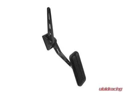 Lokar Throttle Pedal Assembly (Centered Mounting | Black | Aluminum | with Rubber pads) Universal - XBAG-6148