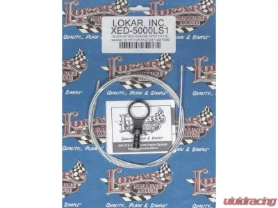 Lokar Engine Oil Dipstick (Black) GM LS-Series - XED-5000LS1