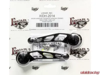 Lokar 3/8" Square Lakestar Window Cranks (Black) GM | Ford 1949+ - XIDH-2014