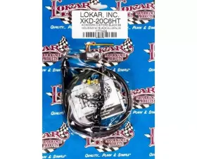 Lokar Adjustable Hi-Tech Kickdown Cable (Black) C6