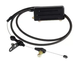 Lokar Adjustable Hi-Tech Kickdown Cable with Switch Box (Black) TH-400