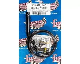 Lokar Adjustable Hi-Tech Kickdown Cable (Black) 700-RH