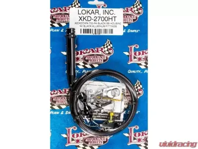 Lokar Adjustable Hi-Tech Kickdown Cable (Black) 700-RH - XKD-2700HT