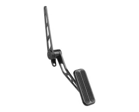 Lokar Throttle Pedal Assembly with Rubber (Spring-Loaded | Black Powder Coat | Steel) Universal