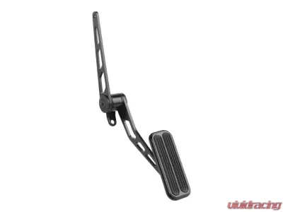 Lokar Throttle Pedal Assembly with Rubber (Spring-Loaded | Black Powder Coat | Steel) Universal - XSG-6007