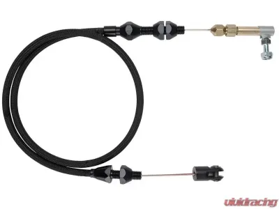 Lokar 2ft Hi-Tech Throttle Cable (Black Stainless Housing) Universal - XTC-1000HT