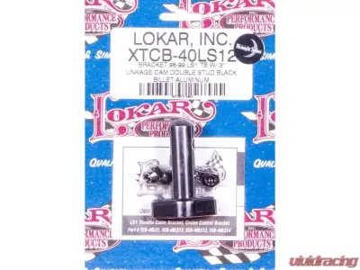 Lokar 3" Throttle Cable Bracket (Manifold Mount | Double Stud for Throttle and Cruise Control) GM LS-Series 1998-1999 - XTCB-40LS12