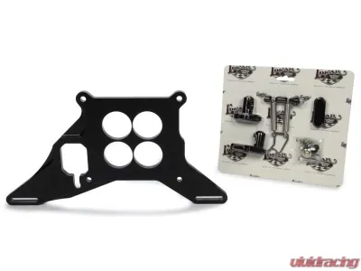 Lokar Throttle Cable Bracket (Carburetor Base Mount | Black) Holley 4150 - XTCB-4150