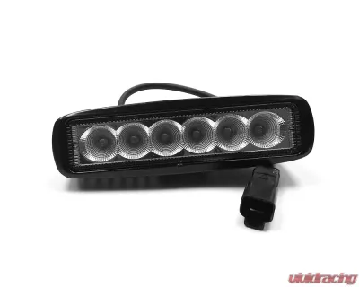 Top Gun Customz 6 Inch LED Light Bar 18W Flood Dt Harness 79900 2,880 Lumens Each - TGC72006