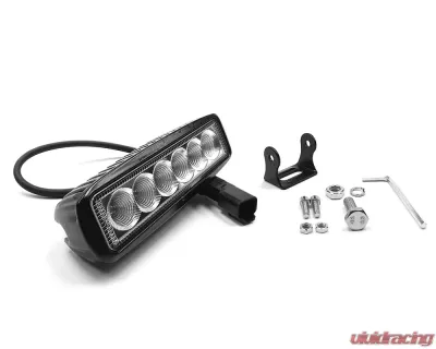 Top Gun Customz 6 Inch LED Light Bar 18W Flood Dt Harness 79900 2,880 Lumens Each - TGC72006