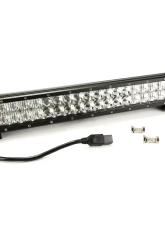 Top Gun Customz 20 Inch LED Light Bar Straight Dbl Row Chrome Series Combo Flood/Beam 120W Dt Harness 79900 10,800 Lumens Adjustable Base Mounts                                     - TGC72021 - Image 2