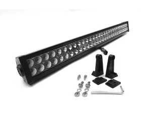 Top Gun Customz 30 Inch LED Light Bar Straight Dbl Row Chrome Series Combo Flood/Beam 180W Dt Harness 79900 16,200 Lumens