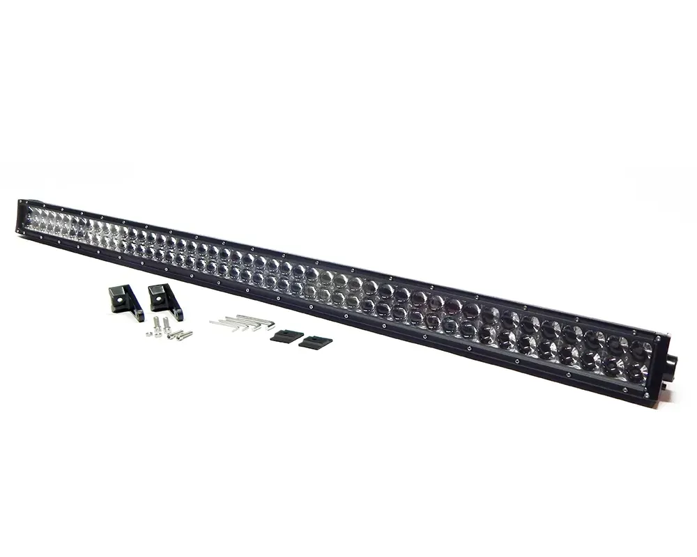 Top Gun Customz 52 Inch LED Light Bar Straight Dbl Row Chrome Series Combo Flood/Beam 300W Dt Harness 79900 27,000 Lumens - TGC72052