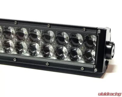 Top Gun Customz 52 Inch LED Light Bar Straight Dbl Row Chrome Series Combo Flood/Beam 300W Dt Harness 79900 27,000 Lumens - TGC72052