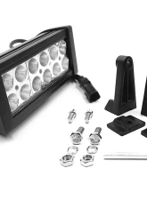 Top Gun Customz 6 Inch LED Light Bar Straight Dbl Row Chrome Series Combo Flood/Beam 36W Dt Harness 79900 3,240 Lumens                                     - TGC72075 - Image 4