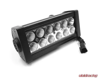 Top Gun Customz 6 Inch LED Light Bar Straight Dbl Row Chrome Series Combo Flood/Beam 36W Dt Harness 79900 3,240 Lumens - TGC72075