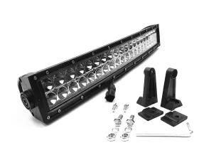 Top Gun Customz 20 Inch LED Light Bar Crvd, Chrome Series Dbl Row Combo Flood/Beam 120W Dt Harness 79900 10,800 Lumens