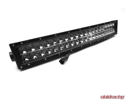 Top Gun Customz 20 Inch LED Light Bar Crvd, Chrome Series Dbl Row Combo Flood/Beam 120W Dt Harness 79900 10,800 Lumens - TGC74020
