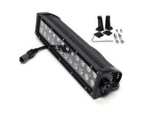 Top Gun Customz 15 Inch LED Light Bar Black Series Straight Dbl Row Combo Flood/Beam 72W Dt Harness 79900 6,480 Lumens