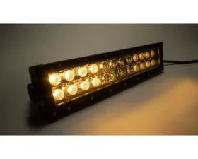 Top Gun Customz 12 Inch LED Light Bar Dbl Row Combo Amber/White Flood/Beam 72W Dt Harness 79900, 79904 4,320 Lumens