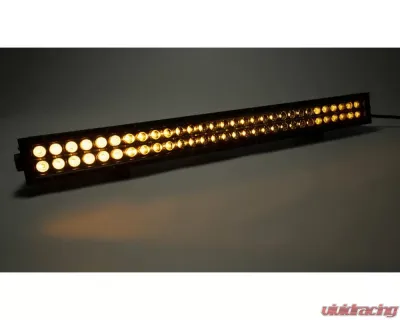 Top Gun Customz 30 Inch LED Light Bar Dbl Row Combo Amber/White Flood/Beam 72W Dt Harness 79900, 79904 10,800 Lumens - TGC77030