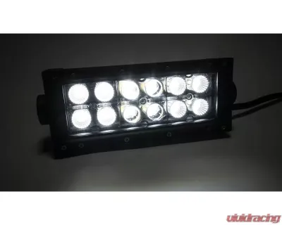 Top Gun Customz 6 Inch LED Light Bar Dbl Row Combo Amber/White Flood/Beam 72W Dt Harness 79900, 79904 2,160 Lumens - TGC77075