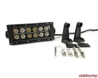 Top Gun Customz 6 Inch LED Light Bar Dbl Row Combo Amber/White Flood/Beam 72W Dt Harness 79900, 79904 2,160 Lumens - TGC77075