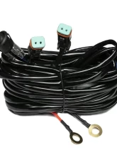 Top Gun Customz Light Bar Harness Rocker Flip Switch Dual DT Connector                                     - TGC79905 - Image 3