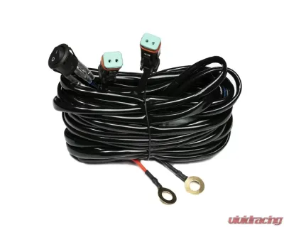 Top Gun Customz Light Bar Harness Rocker Flip Switch Dual DT Connector - TGC79905