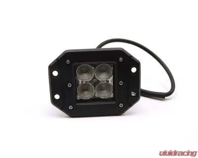 Top Gun Customz 3 X 3 Inch 16W Square Flush Mount LED Light Flood Beam 1,440 Lumens Each - TGC79910