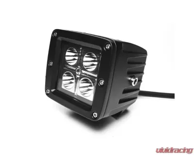 Top Gun Customz 3 Inch Square Cube Cree Spot Beam LED Lights Pair Chrome Series With Harness 79903 - TGC79911K
