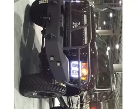 Hammerhead Armor F-250-F-550 Front Winch Bumper Full Brushguard For 11-16 Ford F-250-F-550 Black Steel X-Series