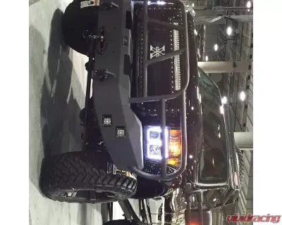 Hammerhead Armor F-250-F-550 Front Winch Bumper Full Brushguard For 11-16 Ford F-250-F-550 Black Steel X-Series - 600-56-0056